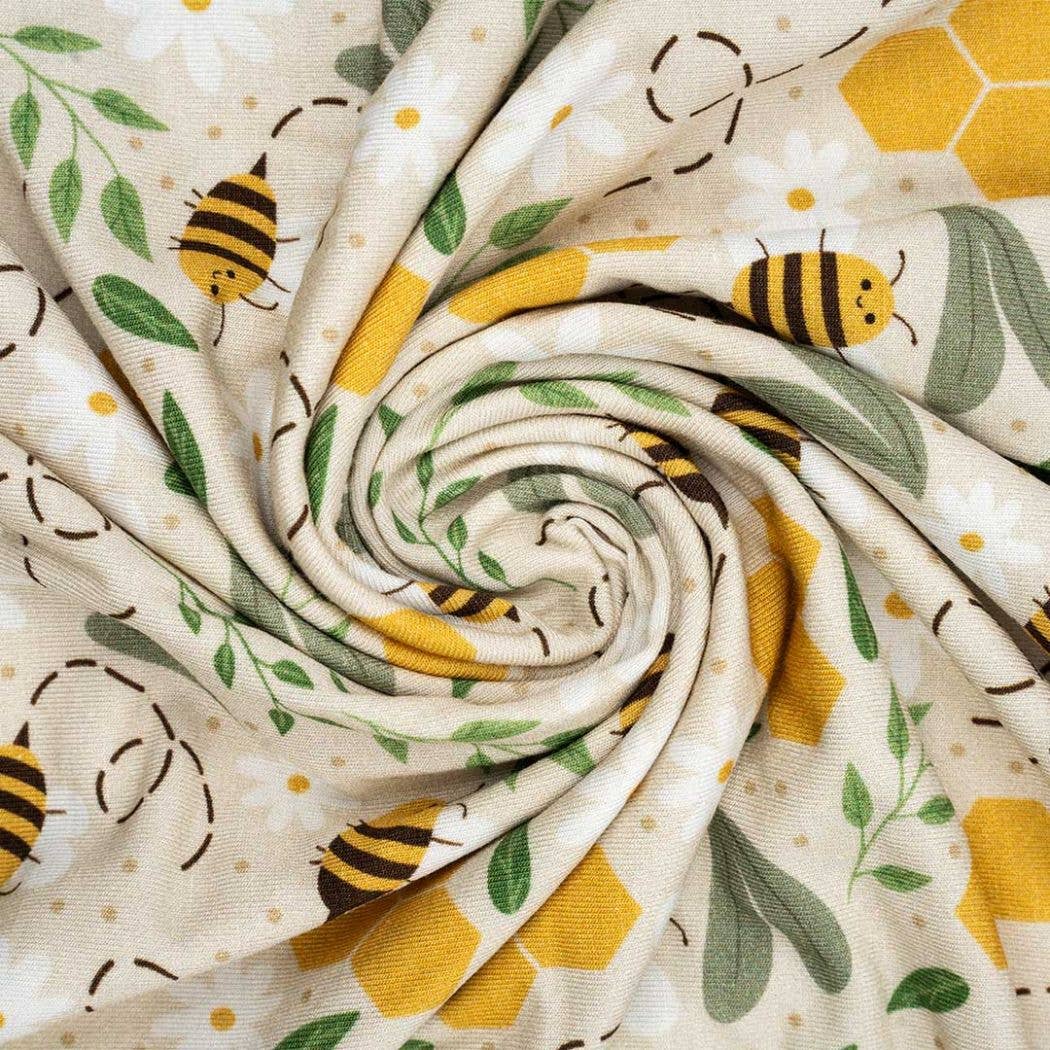 Happy Honey Bees Luxury Bamboo Blanket