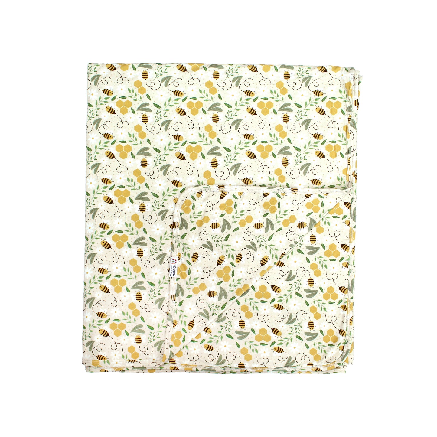 Happy Honey Bees Luxury Bamboo Blanket