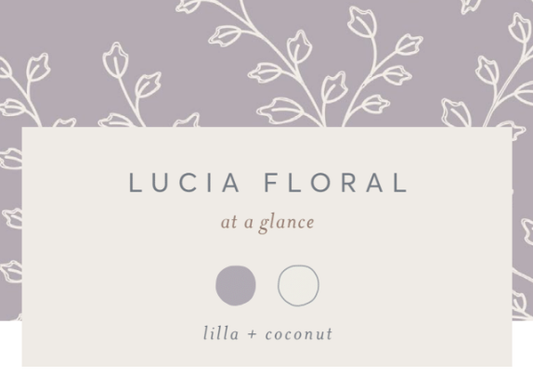 Baby & Kids Muslin Bow Clip - Lucia Floral / Lilla