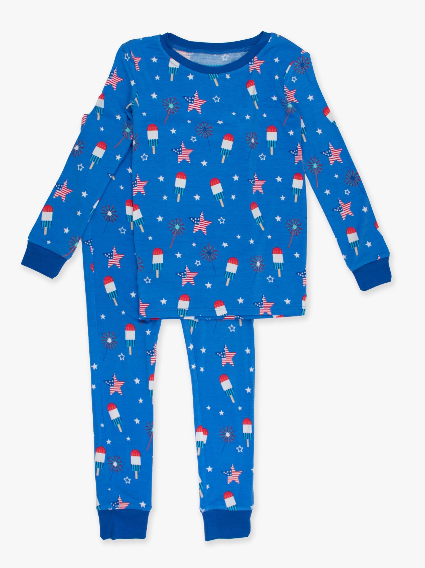 Boys Freedom Fireworks Bamboo Viscose Long Sleeve Pajama Set