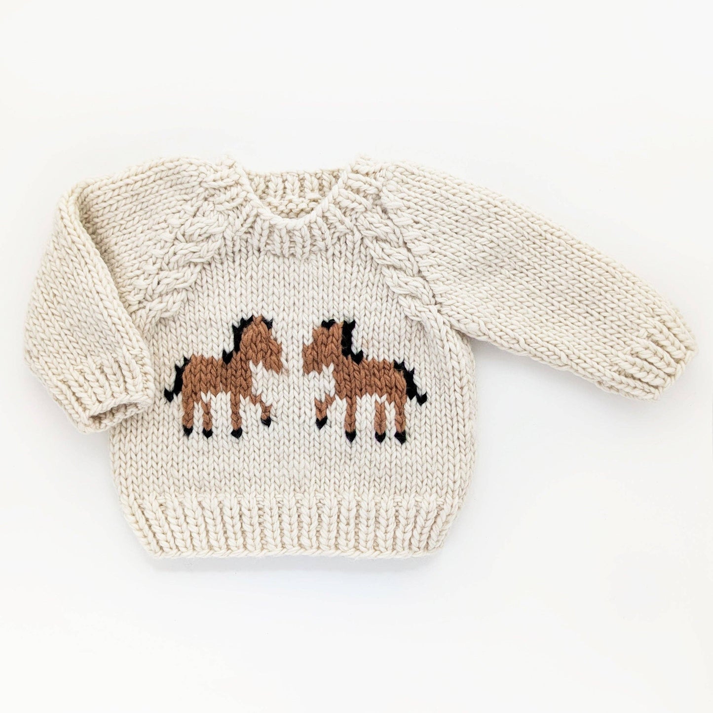 Pony Sweater Natural for Baby & Toddler due July