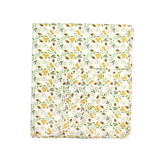 Happy Honey Bees Luxury Bamboo Blanket