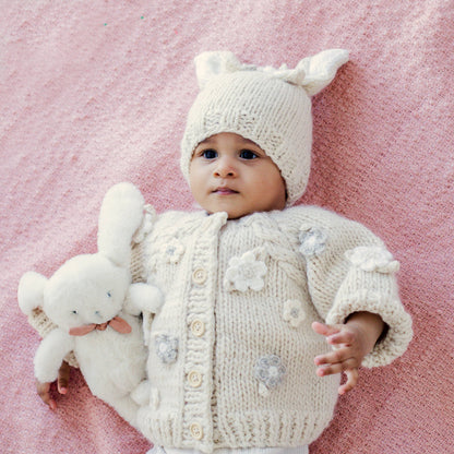 Flower Cardigan Sweater Natural Baby & Toddler due July