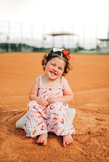 Muslin Smocked Tube Dress, Baseball Game