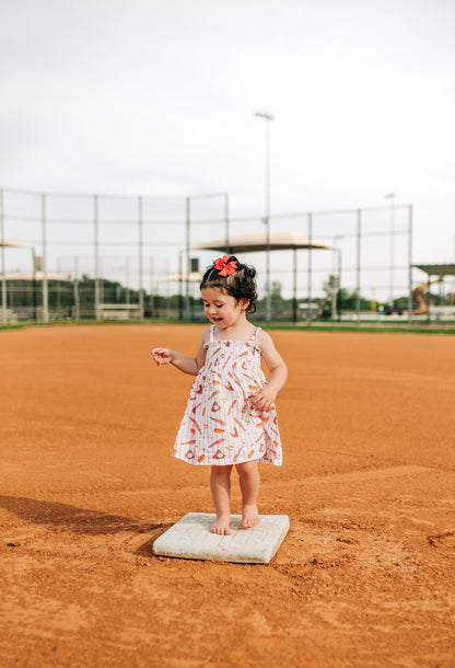 Muslin Smocked Tube Dress, Baseball Game
