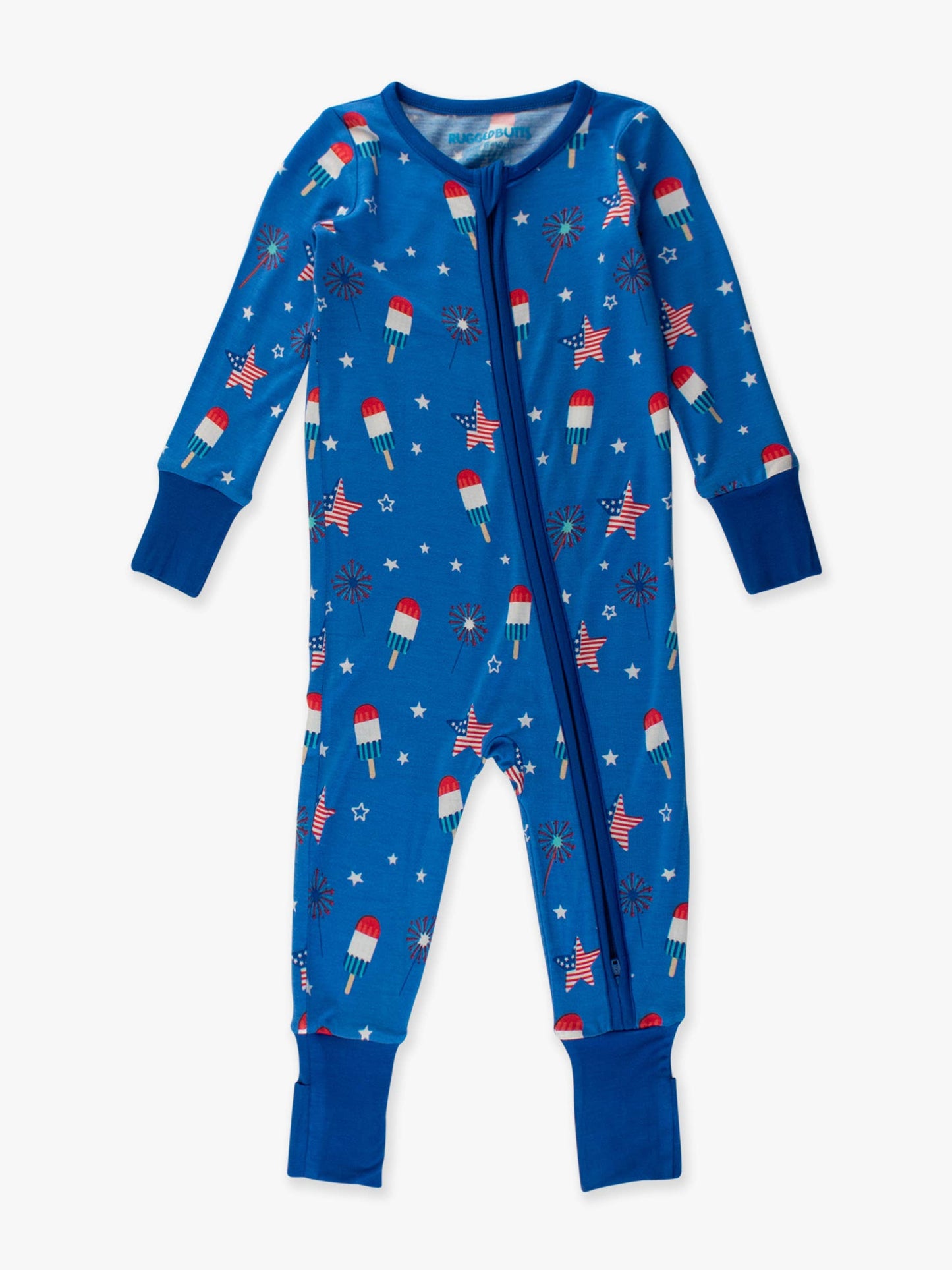 Baby Boys Freedom Fireworks Convertible One Piece Pajamas