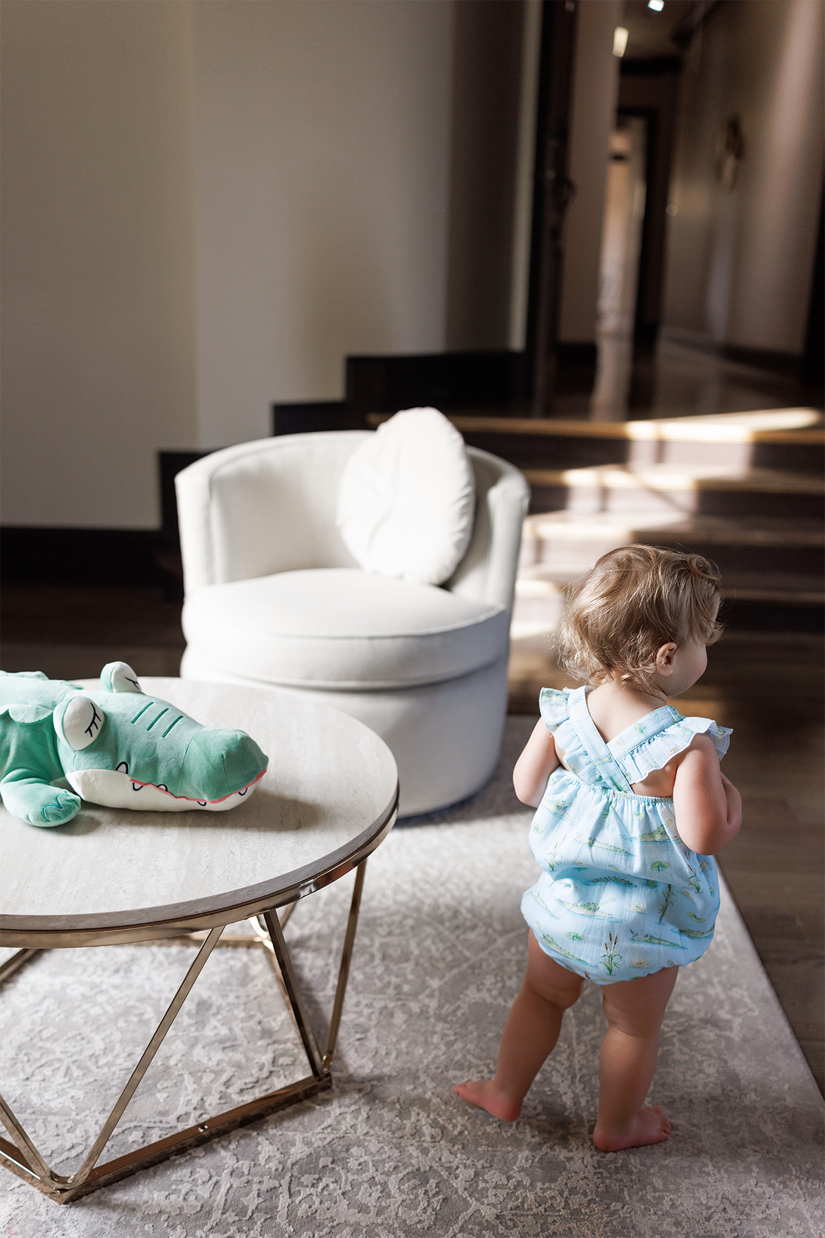 Gator Games Organic Muslin Bubble Romper