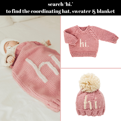 Hi. Rosy Crew Neck Sweater Baby & Toddler