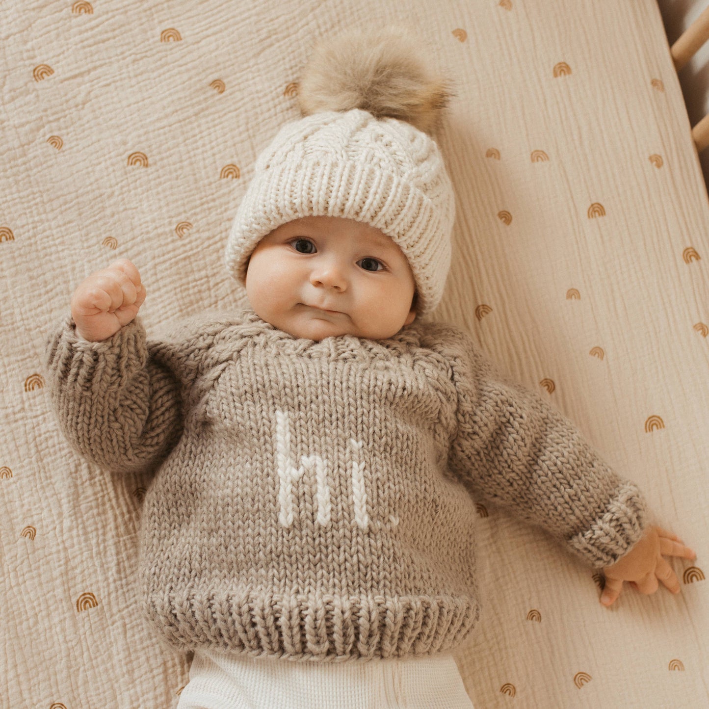 Hi. Pebble Crew Neck Sweater Baby & Toddler