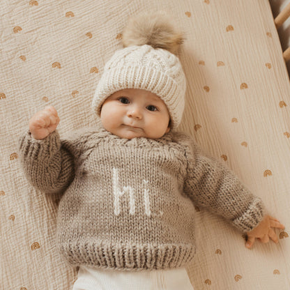 Hi. Pebble Crew Neck Sweater Baby & Toddler